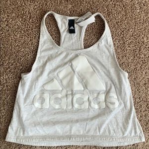 Adidas cropped workout shirt